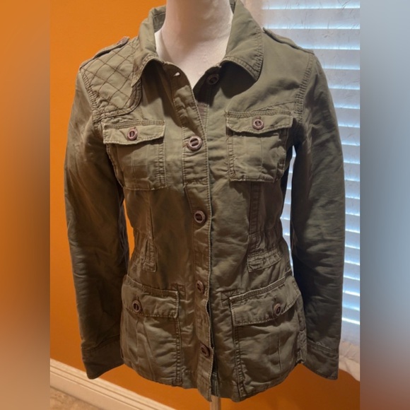 Eddie Bauer Jackets & Blazers - Eddie Bauer | Women’s Olive/Sage Green Utility Jacket Trench Coat Small